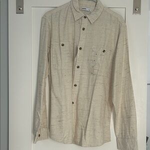 Kohl's Sonoma Men’s Cream Supersoft Flannel Shirt